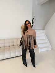 Boho-poncho | Beige