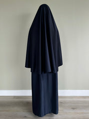 Satin Khimar | Navy