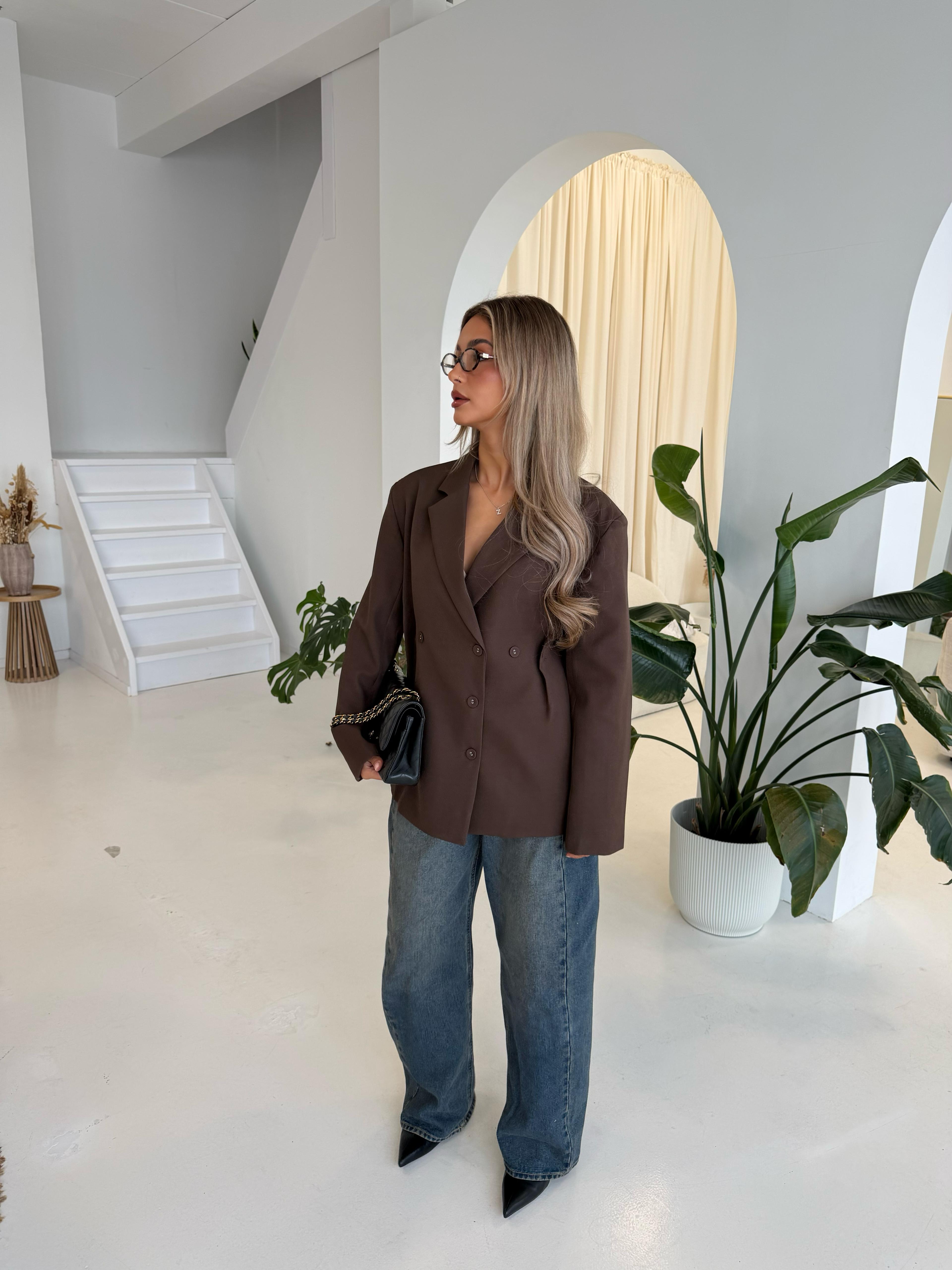 Chocolate | Tailored blazer