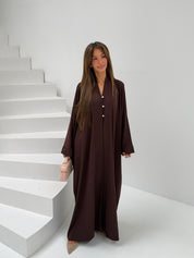 Luvia Abaya dress brown