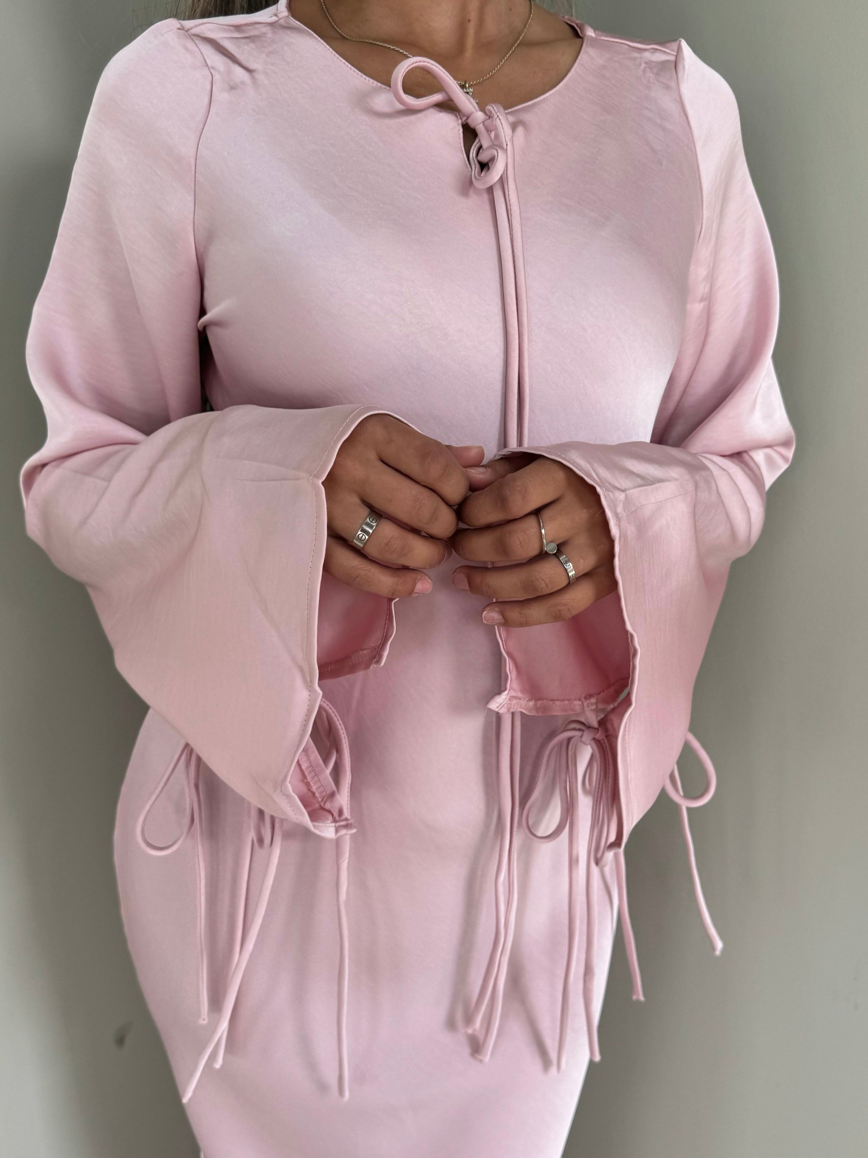 Satin dress pink