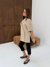 Chic short blazer | Creme