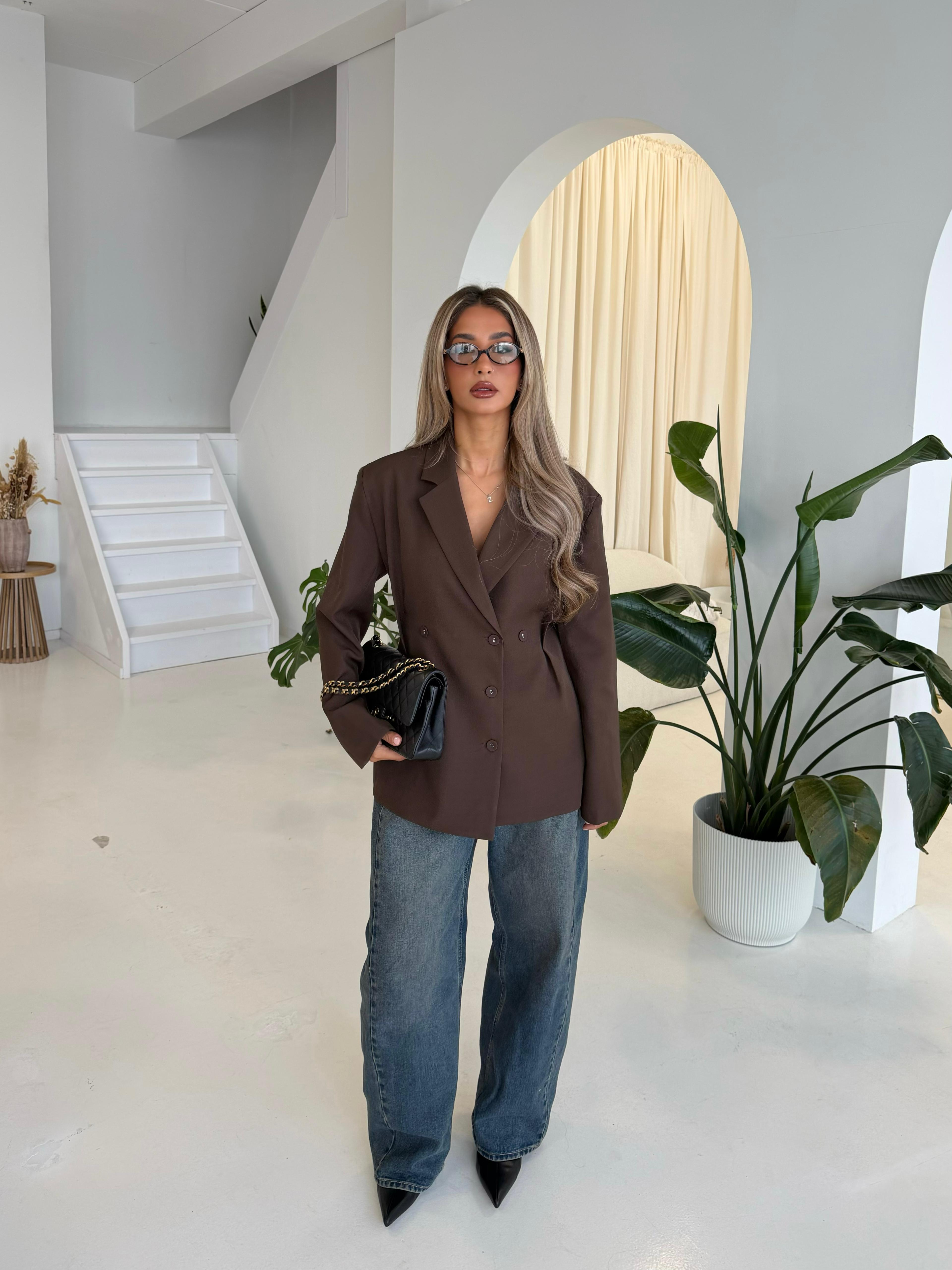 Chocolate | Tailored blazer