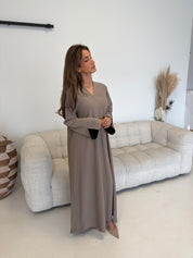 Abaya dress taupe