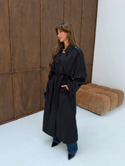 Trenchcoat black long