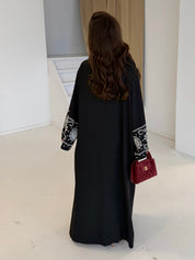 Premium diamond abaya | Black