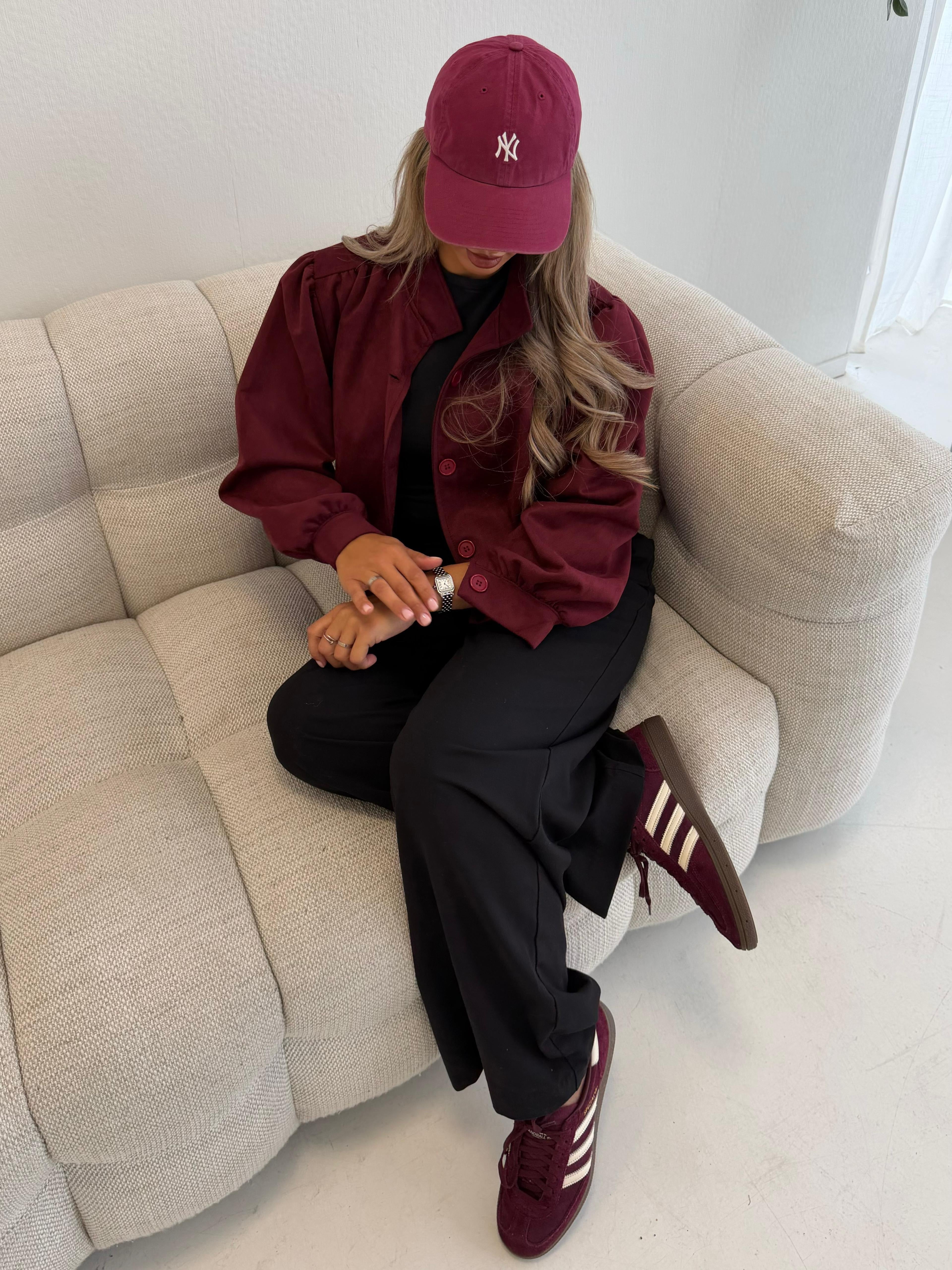Ruby | Suede jack bordeaux