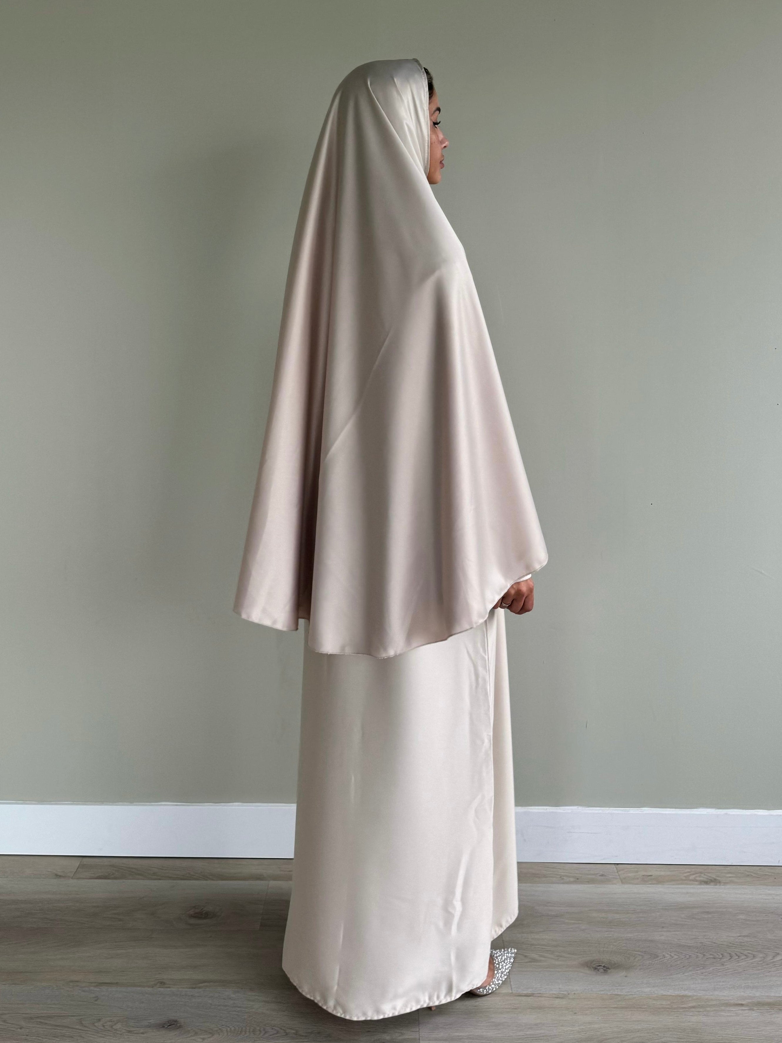 Satin Khimar | Sand
