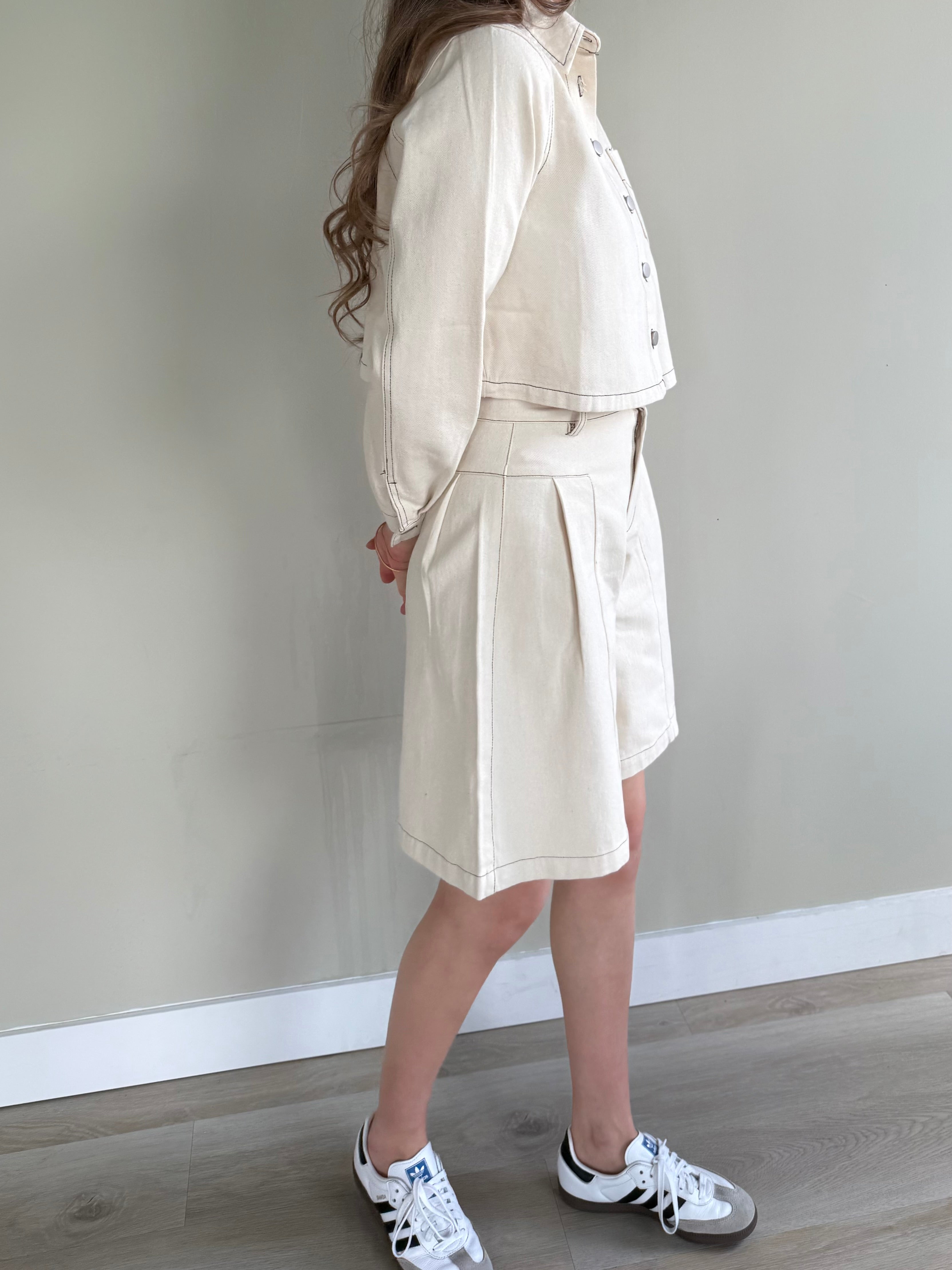Co-ord tubi creme