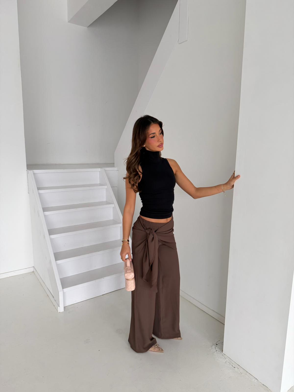 Trousers Bow | Brown