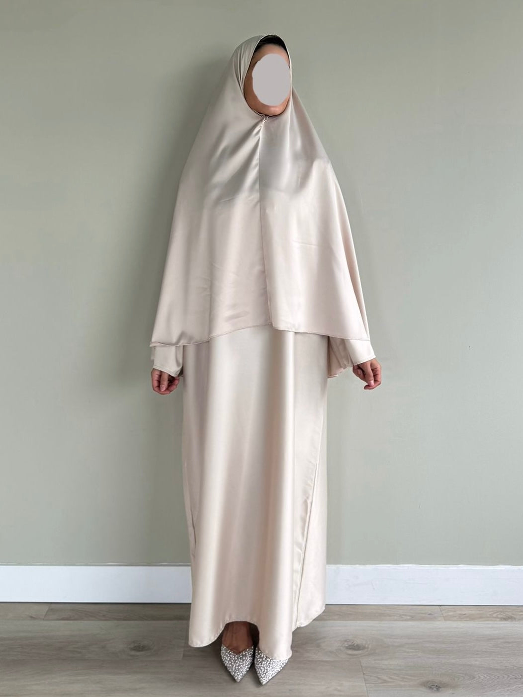 Satin Khimar | Sand