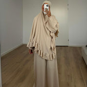 Khimar ruffle | Sand