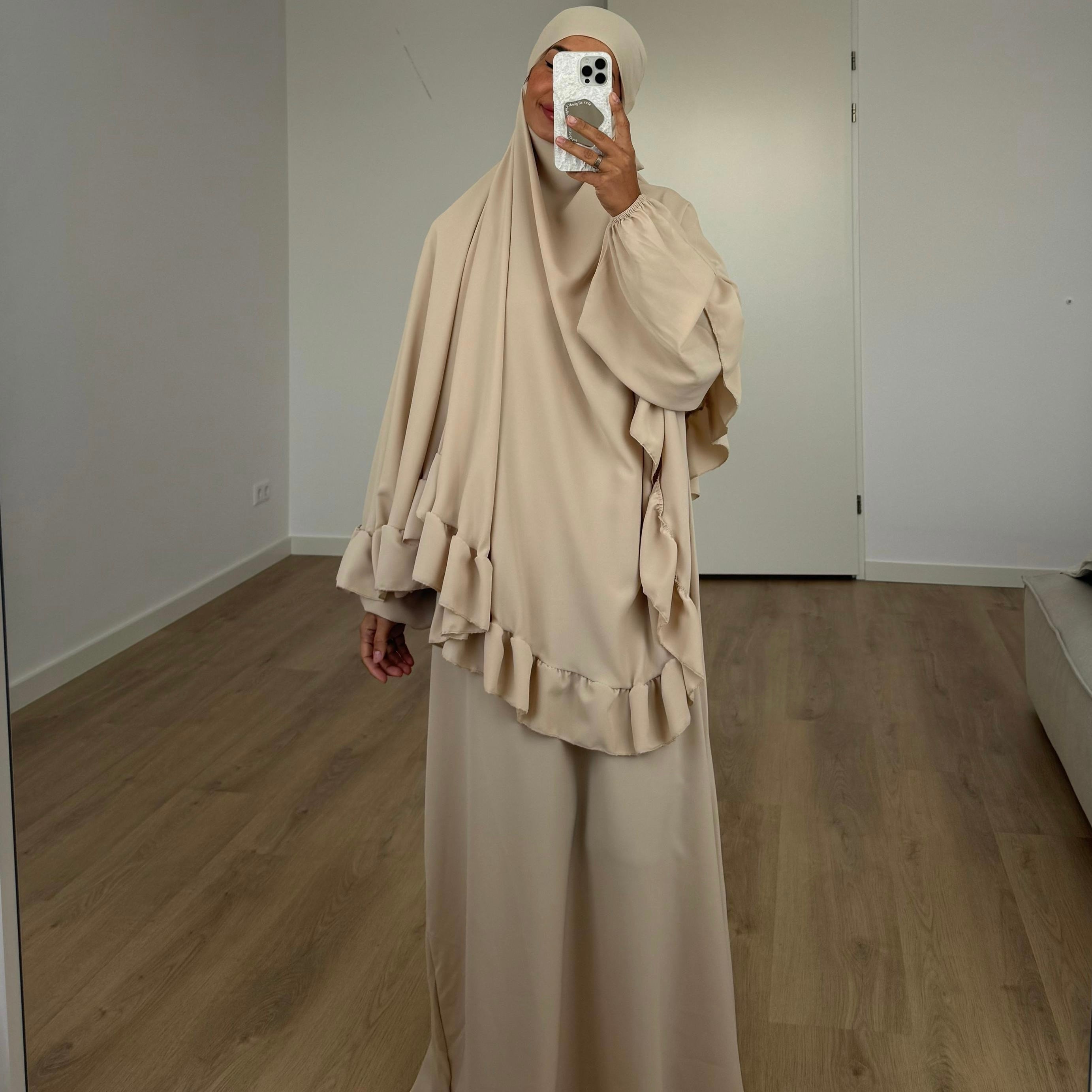 Khimar ruffle | Sand
