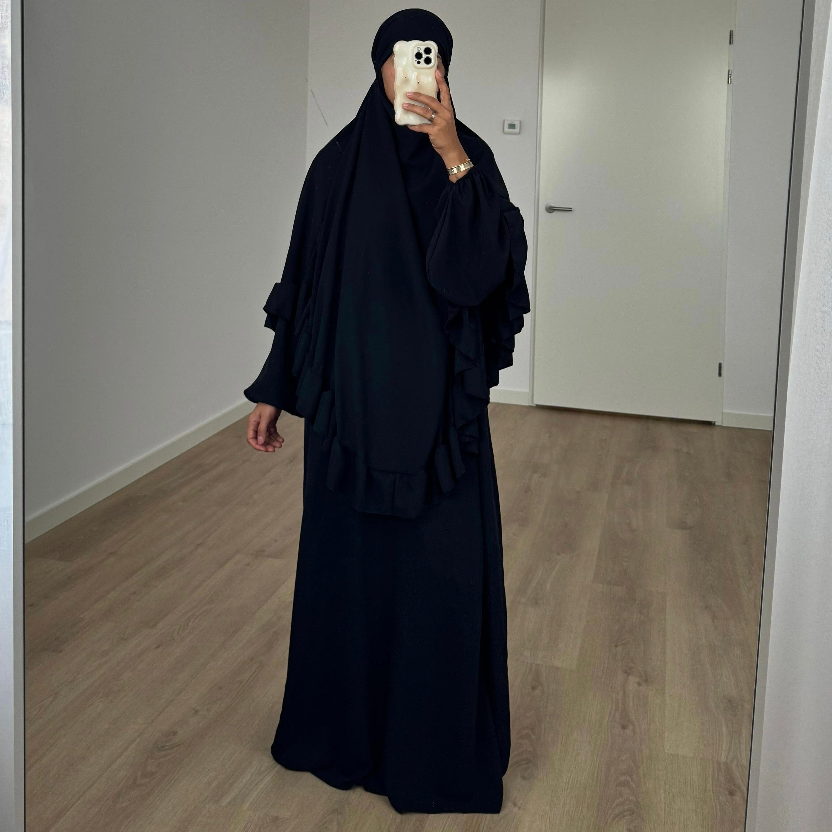 Khimar ruffle | Black