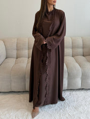 Abaya lace | Brown