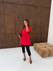Chic short blazer | Red