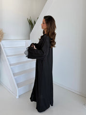 Premium abaya hooded | Black