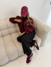 Ruby | Suede jack bordeaux