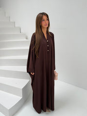 Luvia Abaya dress brown