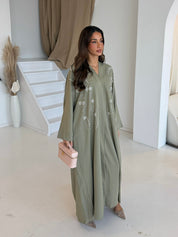 Premium flower pearl khaki