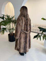 Faux fur coat Beige