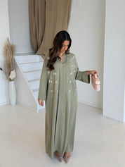 Premium flower pearl khaki