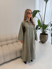 Jeans dress khaki