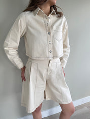 Co-ord tubi creme