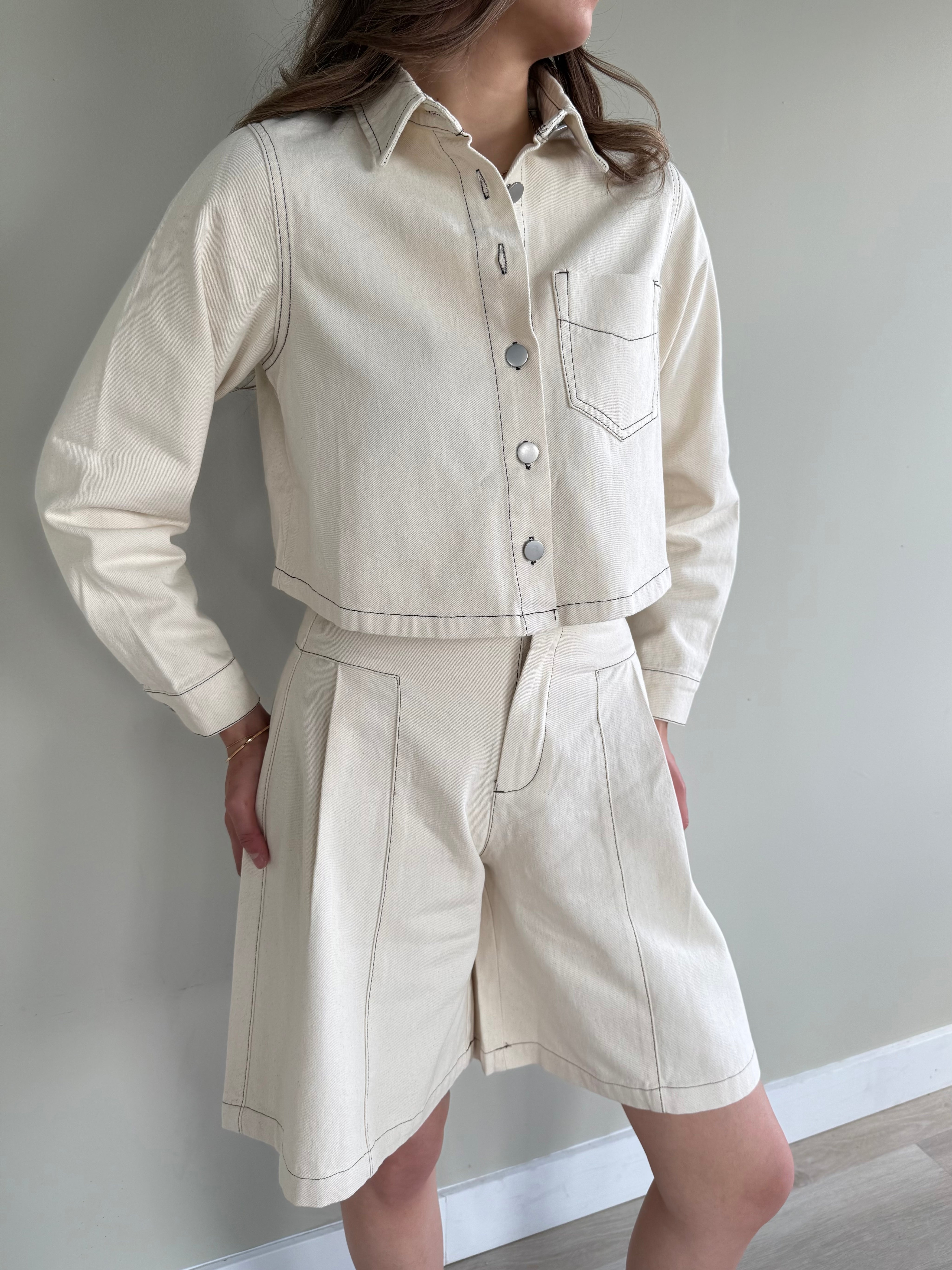 Co-ord tubi creme