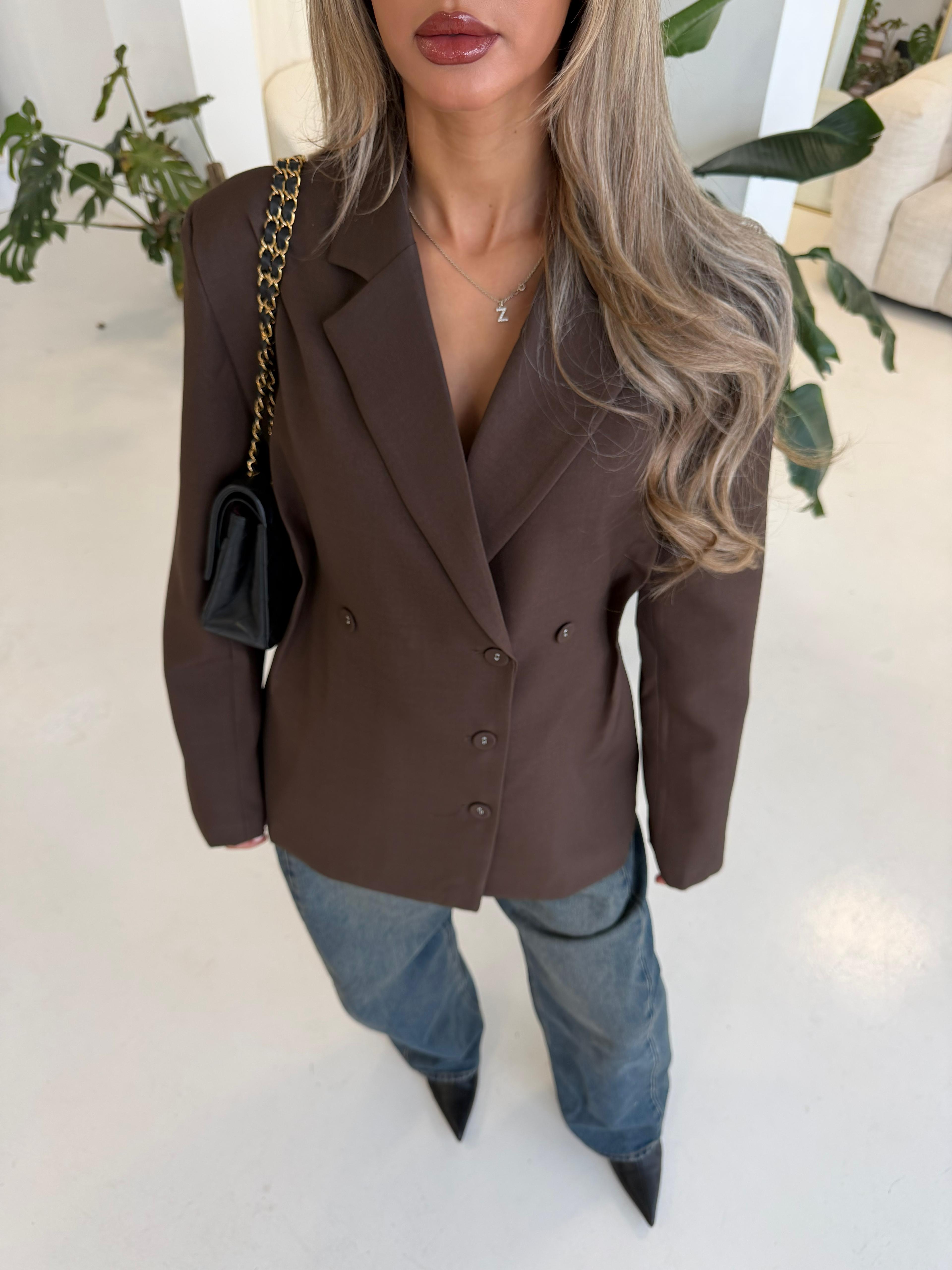 Chocolate | Tailored blazer