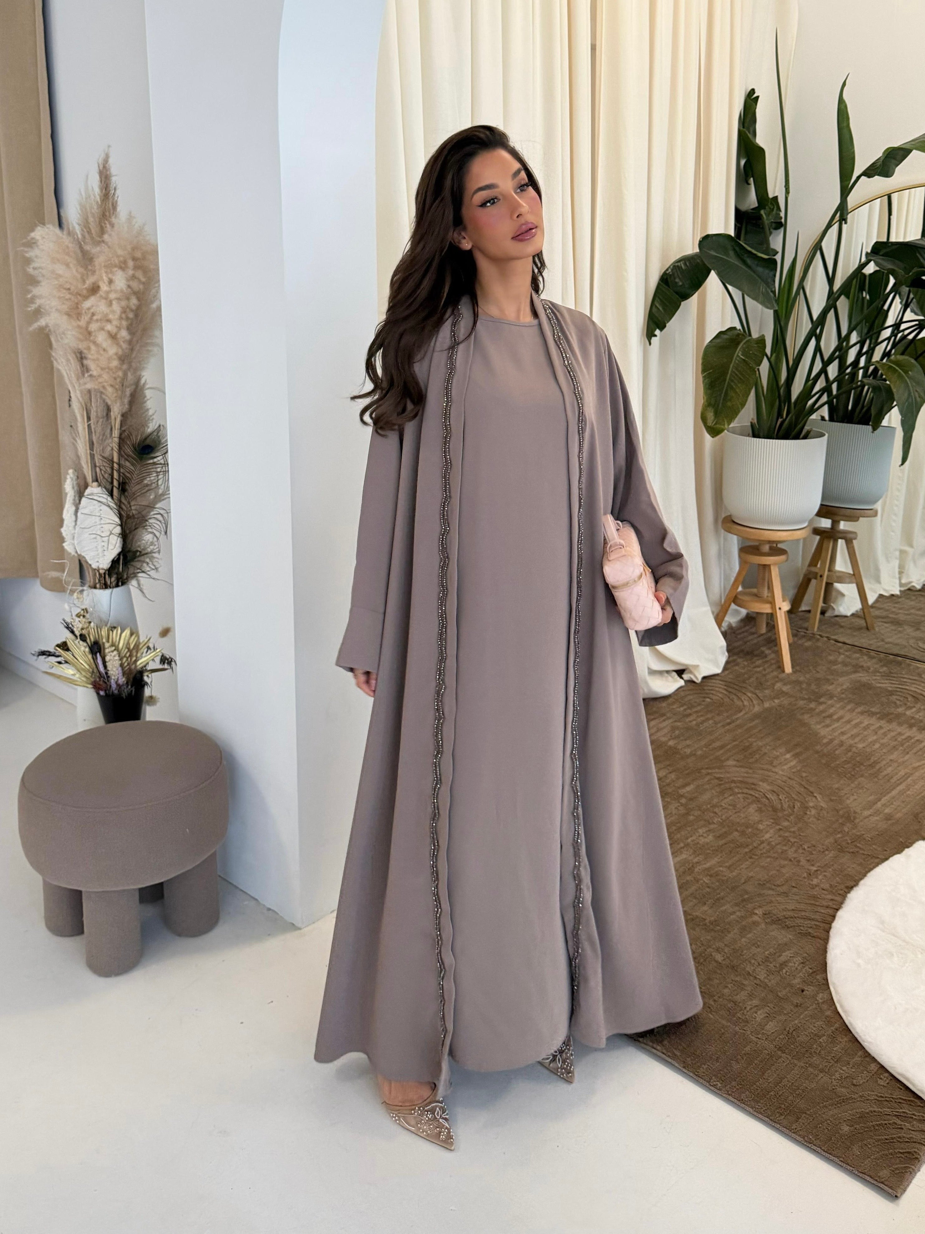 Premium abaya | Taupe