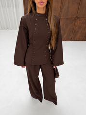 Co-ord rummie brown