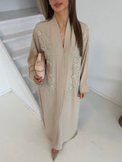 Premium flower abaya