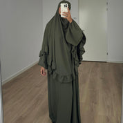 Khimar ruffle | Khaki