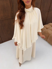 Poncho lovie creme